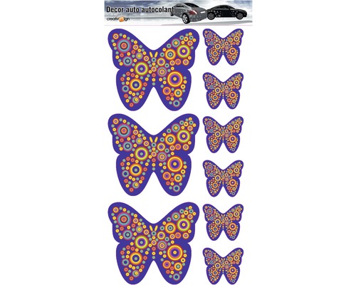 Autocolante auto fluturi cu model circular