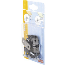 Set accesorii Dolle Duofix de fixat polițe de sticlă/lemn, prindere pe suporți