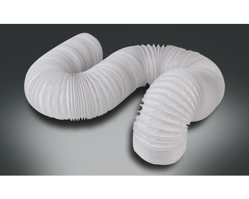 Furtun din plastic și oțel Rotheigner Ø 100 mm 2 m alb Furtun flexibil de aerisire din plastic
