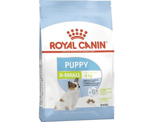 Hrană uscată pentru câini Royal Canin X-Small Junior 1,5 kg Royal Canin Puppy X-Small hrană uscată pentru căței, pachet de 4 kilograme