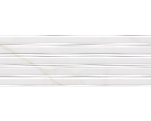 Faianță albă cu model orizontal în dungi