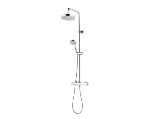 Sistem de duş cu termostat Schulte Modern, duș fix ⌀20 cm, pară duș 5 funcții, crom D969260 02