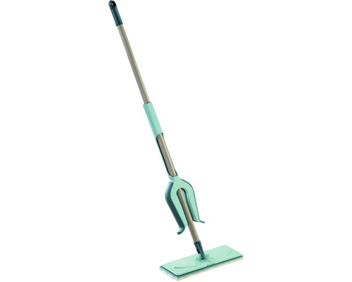 Mop plat Leifheit Picobello Micro Duo 27x141 cm, coadă cu sistem de stoarcere