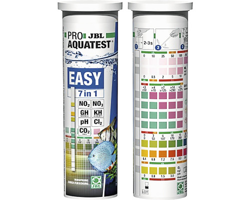 JBL Pro Aquatest Easy 7 în 1 benzi de testare pentru analiza apei