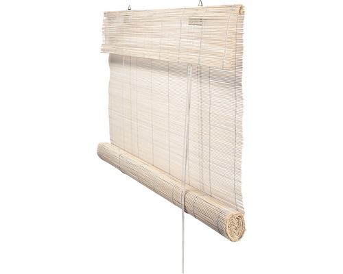 Rulou bambus alb 140x180 cm