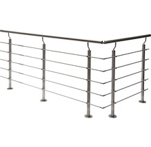 Balustradă din oțel inoxidabil cu cabluri orizontale