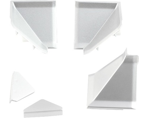 Set accesorii pentru plintă antistrop crom 30x30 mm
