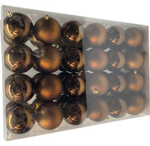 Pachet cu globuri de Crăciun maro