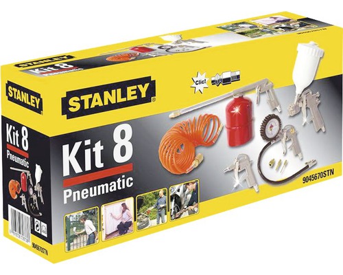 Set pneumatic Stanley Kit 8 în ambalaj