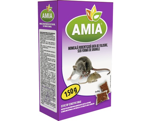 Momeală Amia Granule pentru șoareci, 150 g