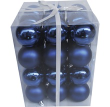 Ambalaj cu globuri de Crăciun din sticlă, mate și lucioase