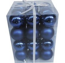 Pachet cu globuri albastre de Crăciun în diferite modele