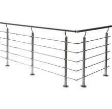 Balustradă din oțel inoxidabil cu bare orizontale