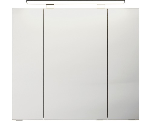 Dulap baie cu oglindă pelipal Xpressline 4010, 3 uși, PAL, 80x70 cm maro-0