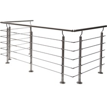 Balustradă din oțel inoxidabil cu cabluri orizontale