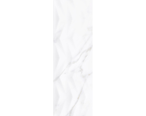 Placă albă cu aspect de marmură și model săgeată