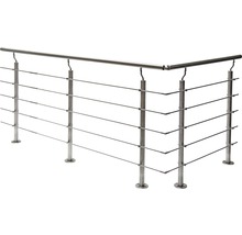 Balustradă din oțel inoxidabil cu cabluri orizontale