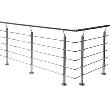 Balustradă din oțel inoxidabil cu cabluri orizontale