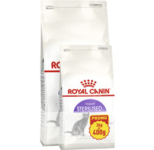 Două pachete de hrană pentru pisici Royal Canin Sterilised 37, 2 kilograme plus 400 de grame
