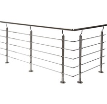 Balustradă din oțel inoxidabil cu cabluri orizontale