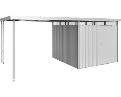 Magazie de scule cu carport metalic