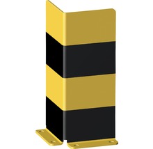 Profil de protecție colțuri pentru montare pe perete cu marcaje negru-galben