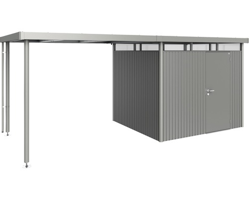 Șopron de scule cu acoperiș din metal