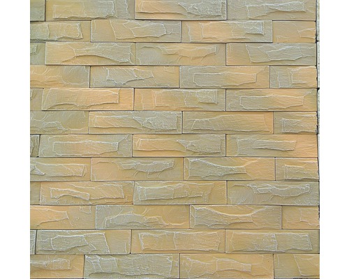 Piatră decorativă Thassos 01, 5x19,5 cm, portocaliu Placare de perete imitație piatră pentru interior