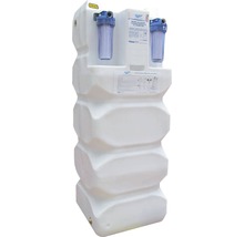 Sistem de filtrare a apei pluviale cu două carcase de filtru