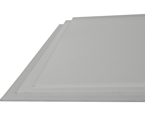 Placă Bravo PVC 1000x1000x3 mm albă Plăci din plastic pentru bricolaj.