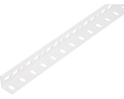 Cornier metalic perforat Alberts Conceptor 25x25x1,2 mm, lungime 2m, alb