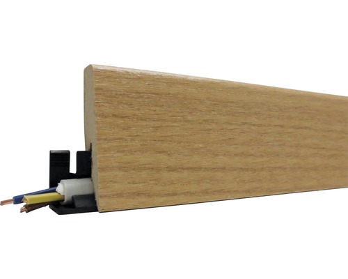 Plintă MDF ter Hürne stejar Canyon 2600x60x20 mm Plintă cu canal de cablu pentru pozarea cablurilor