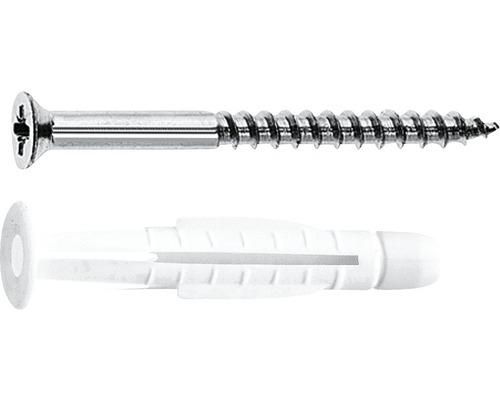 Dibluri plastic cu șurub Tox Trika 8x51 mm, pachet 6 bucăți-0