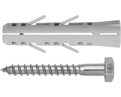 Dibluri plastic cu șurub Tox Barracuda 10x50 mm, pachet 4 bucăți
