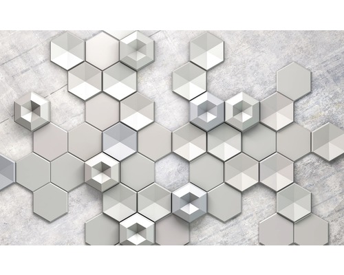 Fototapet vlies 6004A-VD4 Infinity Hexagon Concrete400x250 cm