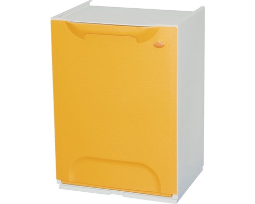 Coș de gunoi modular ArtPlast Eco-Logico 35x30x49 cm, galben, pentru deșeuri din plastic
