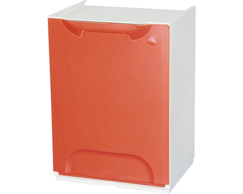 Coș de gunoi modular ArtPlast Eco-Logico 35x30x49 cm, roșu, pentru deșeuri din metal
