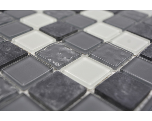 Placă de mozaic cu pietre pătrate de sticlă