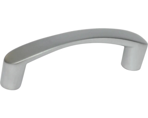 Mâner pentru mobilă distanță perforații 64mm, zamac cromat mat