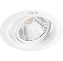 Spot LED încastrat Pomeron 5W 330 lumeni, 2700K variabil, Ø90 mm, alb