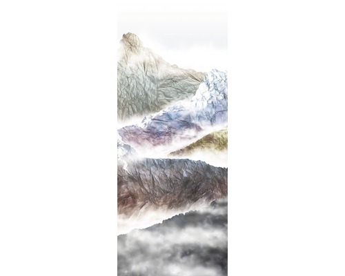 Motiv muntos abstract cu nori