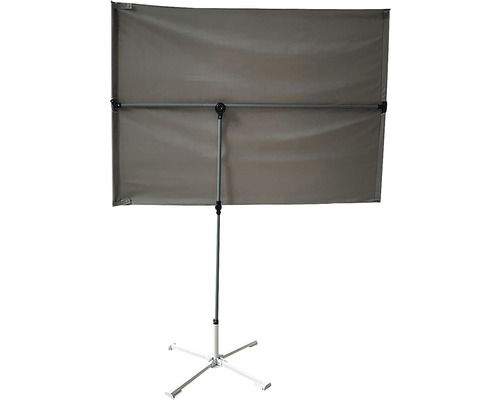 Paravan de confidențialitate gri, independent, cu cadru pentru exterior