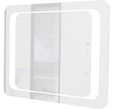 Oglindă dreptunghiulară cu iluminare pentru baie