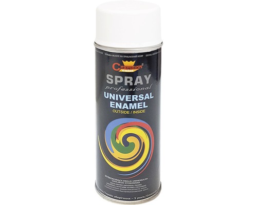 Spray profesional email universal Champion alb mat RAL 9003 400 ml