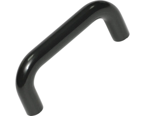Mâner mobilă 64 mm, plastic negru Mâner negru din metal