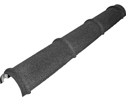Coamă metalică Novatik Natura Dark Moon 3 elemente 90x150x1180 mm Țiglă din argilă