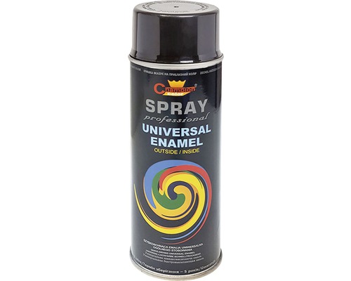 Spray profesional email universal Champion negru lucios 400 ml