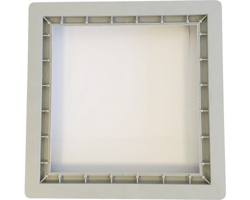 Cadru cămin VODALAND 400x400 mm gri Cadru de vizitare pătrat din plastic