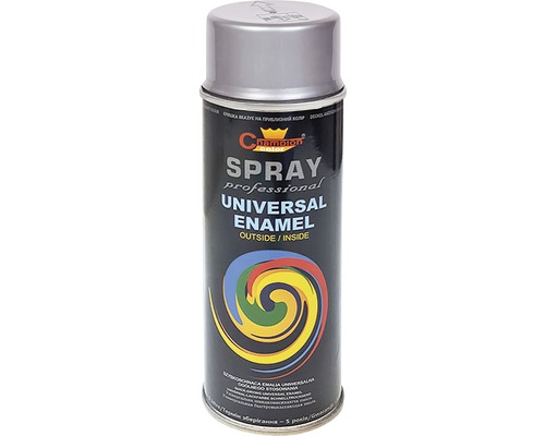 Spray vopsea profesional email universal Champion argintiu 400 ml Spray universal pentru lac și vopsea