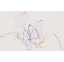 Reprezentare abstractă a unei flori cu linii fine